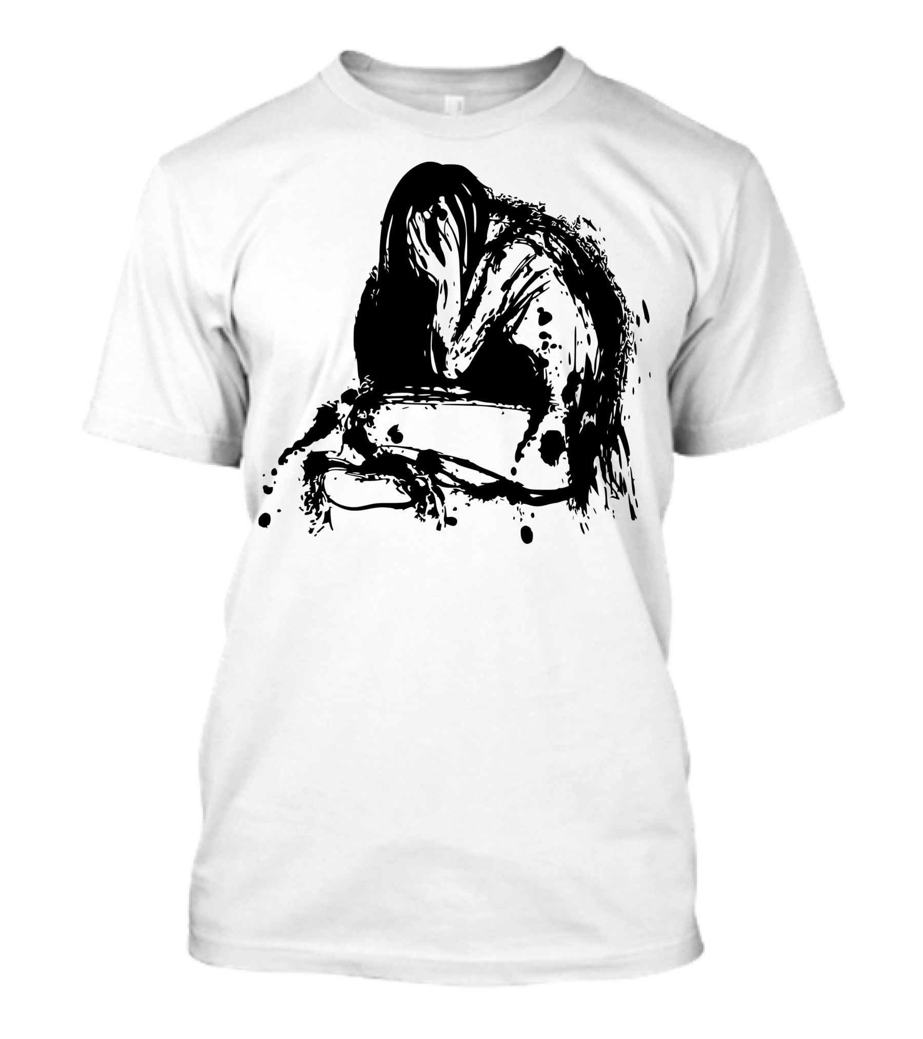 Deep Depression Sad Girl Emotional Distress Dark T-Shirt