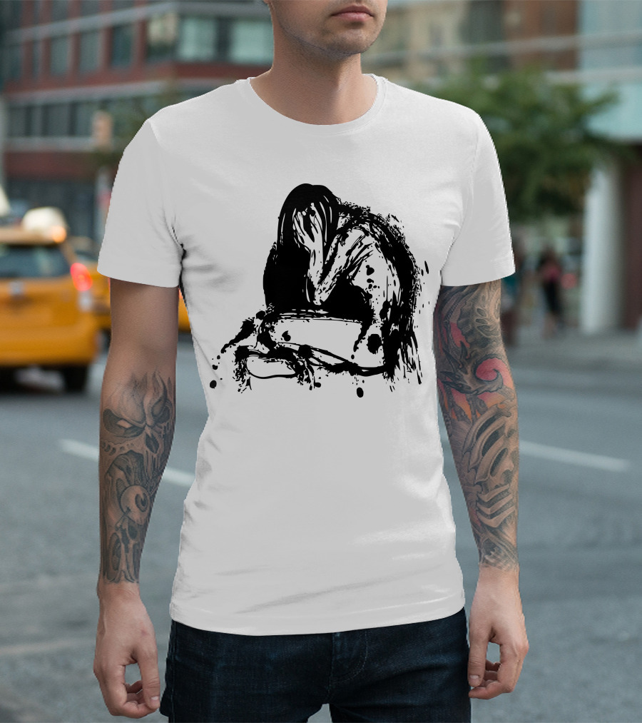 Deep Depression Sad Girl Emotional Distress Dark T-Shirt