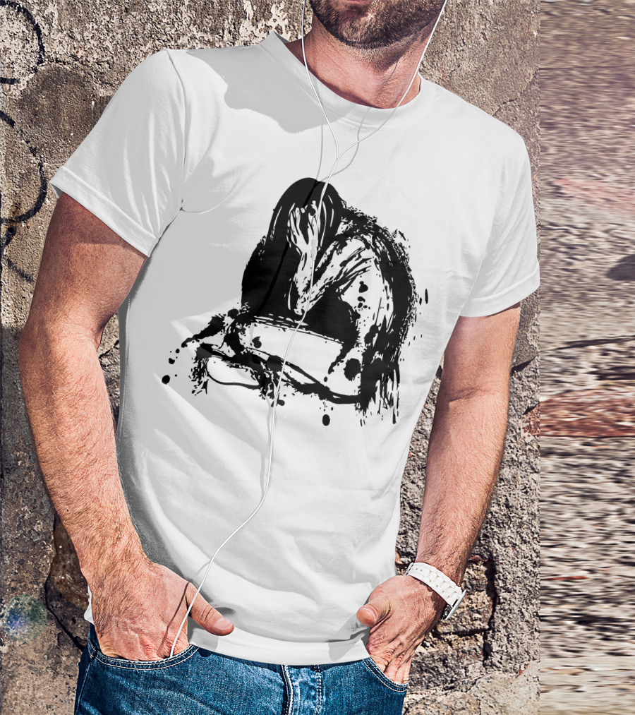 Deep Depression Sad Girl Emotional Distress Dark T-Shirt