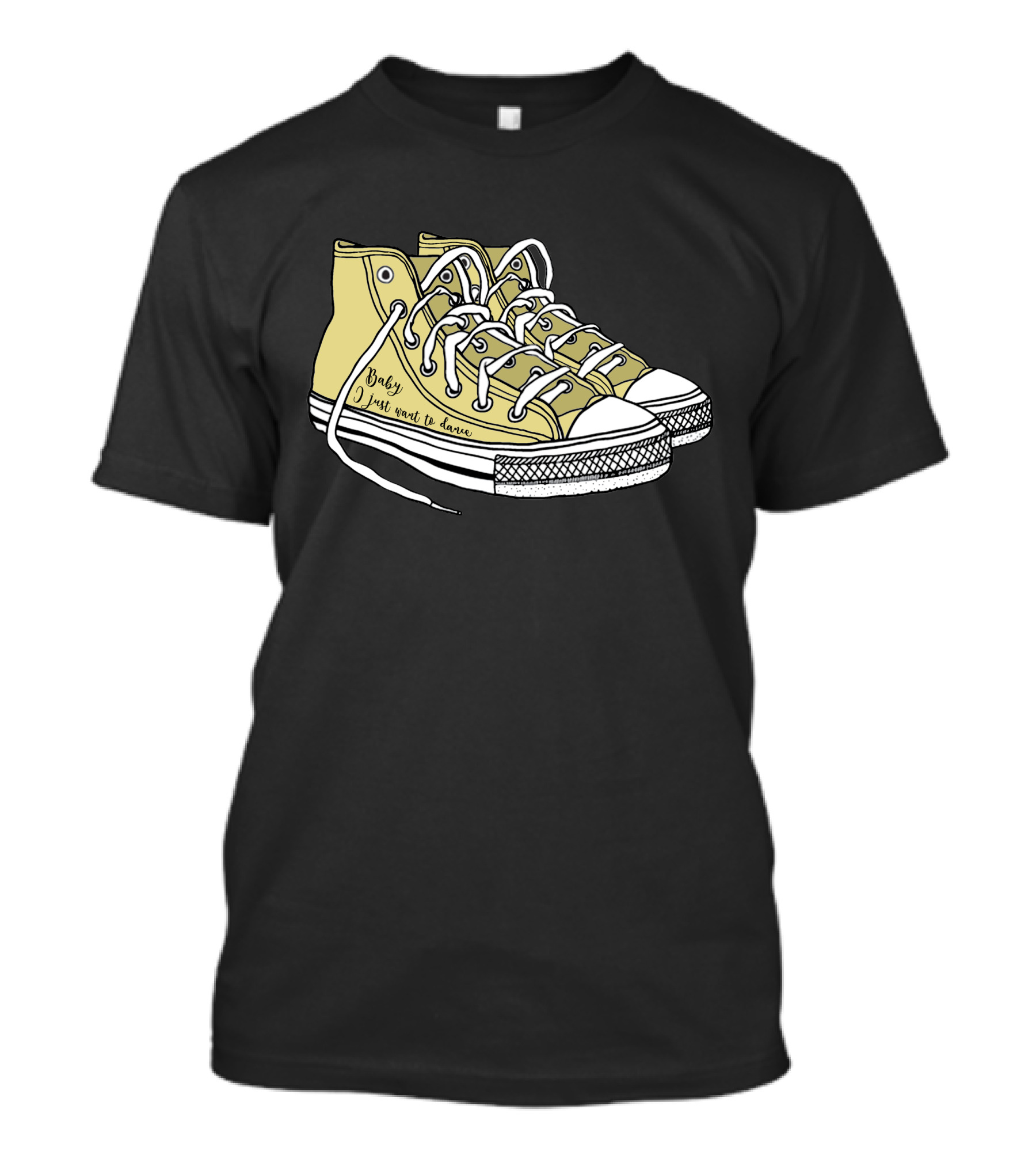 Baby I Just Want To Dance Yellow Sneakers T-Shirt