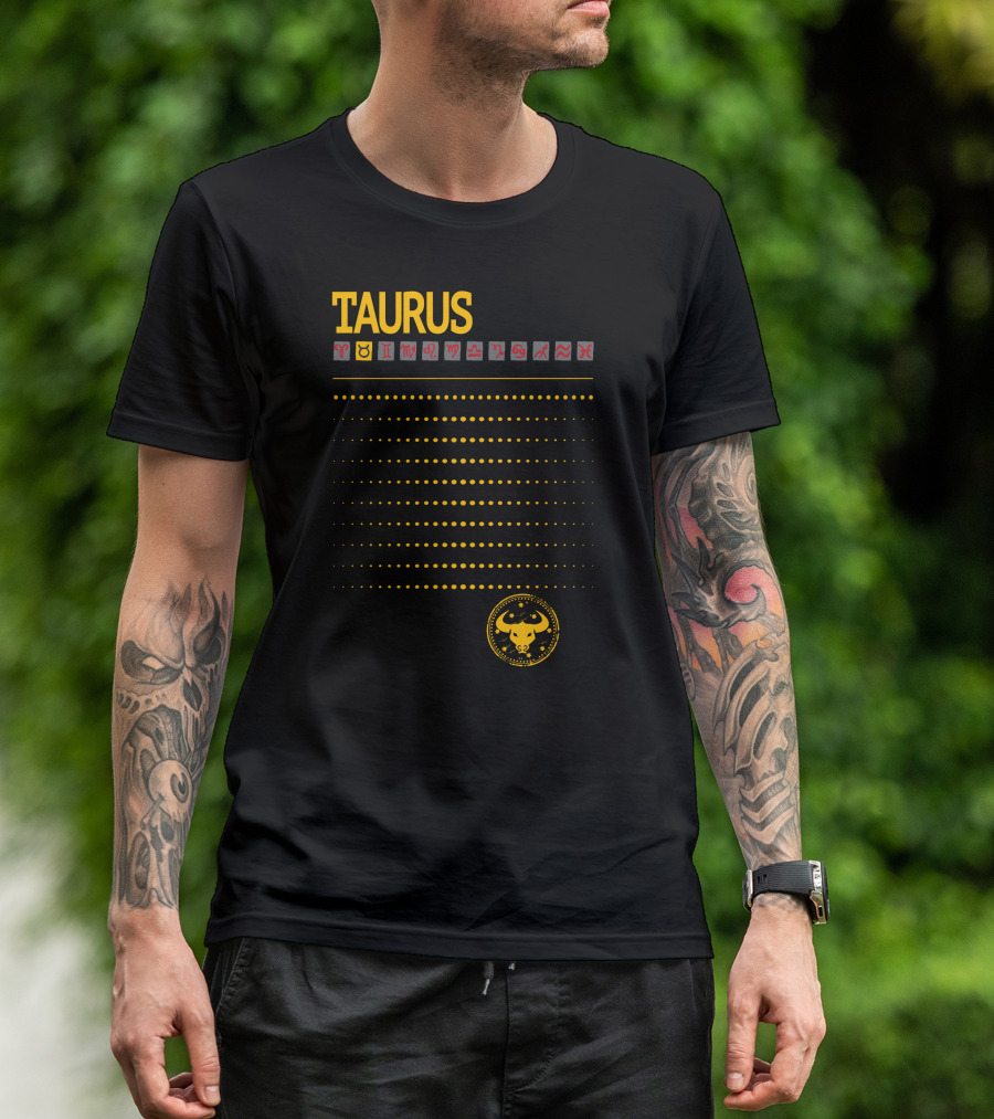 Taurus Facts Clever Rebellious Stubborn Witty Sarcasm Independence Spontaneous Visionary Intellect Adventurous Zodiac Sign T-Shirt