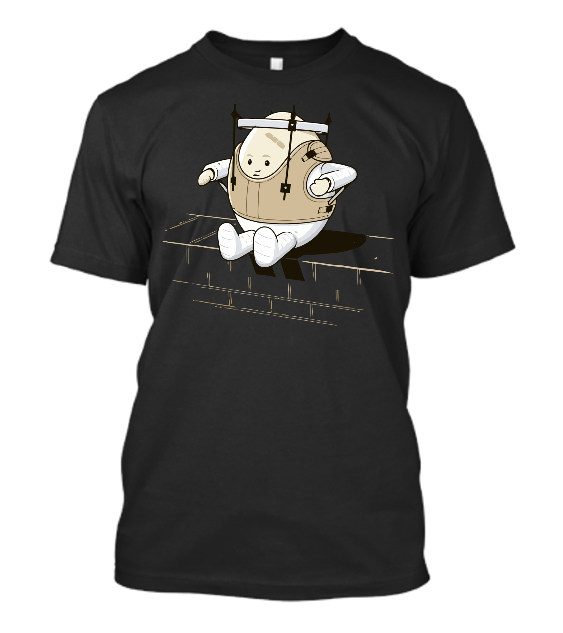 Body Cast Egg On Wall T-Shirt