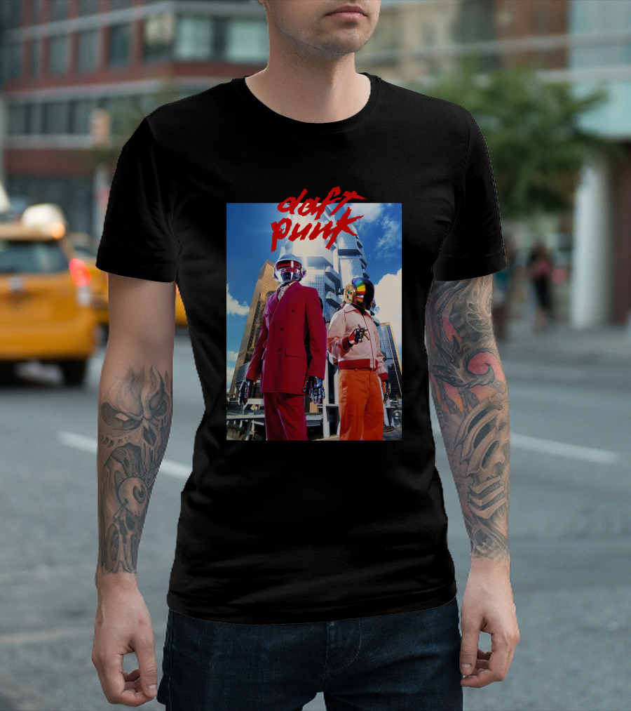 Daft Punk Futuristic Robot Suits Music Dance Techno Rock T-Shirt