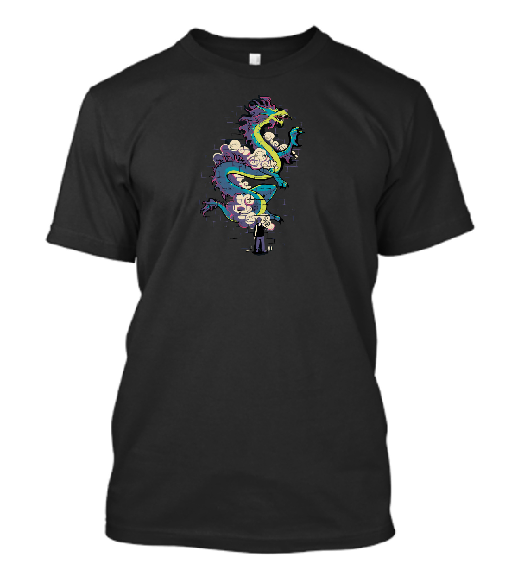 Graffiti Artist Dragon Wall Street T-Shirt