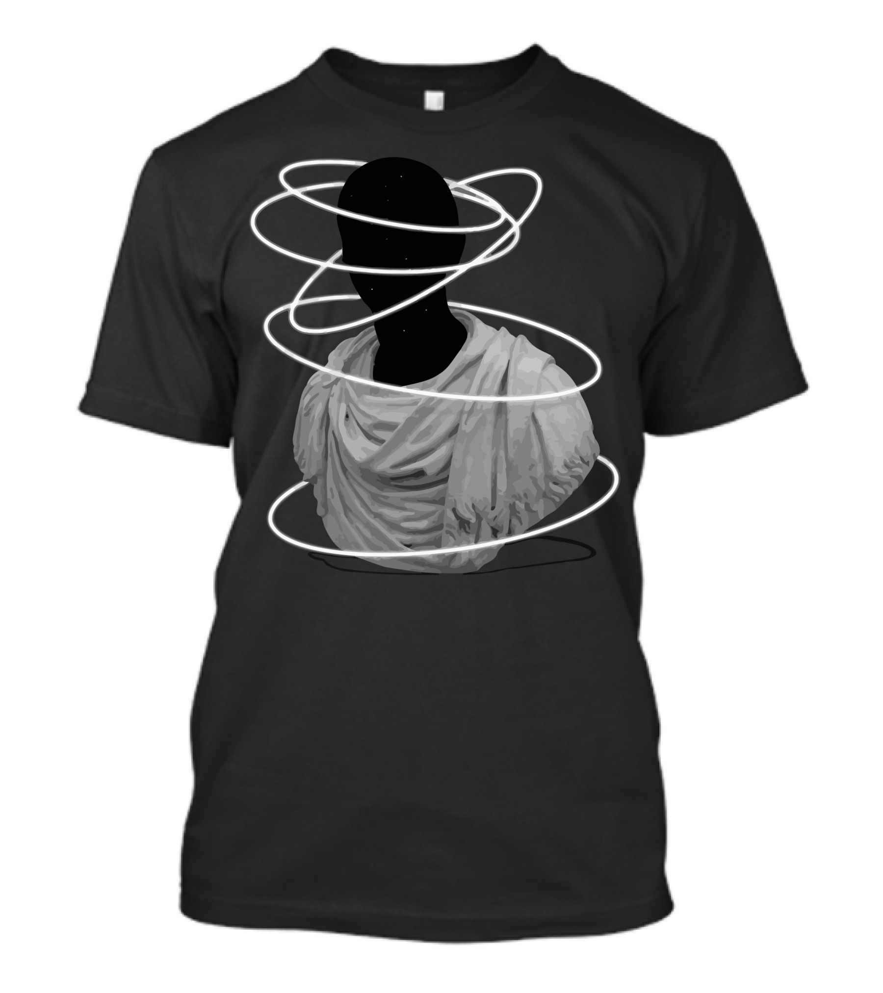 Halos Cosmic Aura Bust Representation T-Shirt