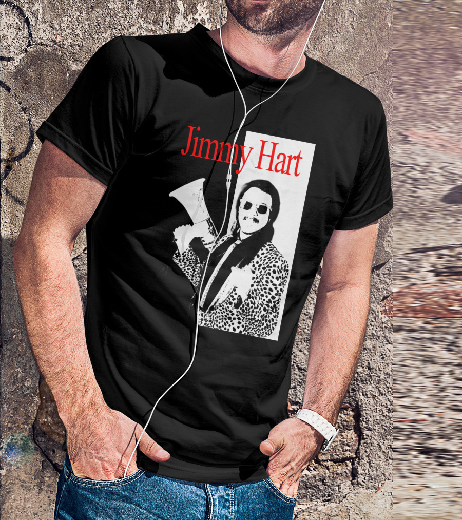 Jimmy Hart Wrestling Legend Megaphone And Leopard Jacket T-Shirt