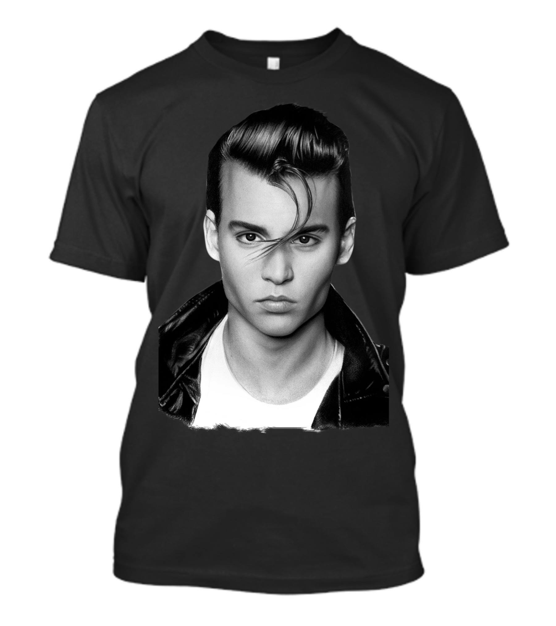 Johnny Depp Greaser Leather Jacket Vintage Look T-Shirt