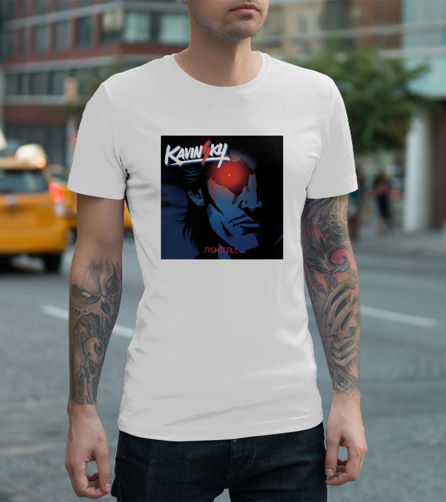 Kavinsky Nightcall Electro Music Red Eye T-Shirt