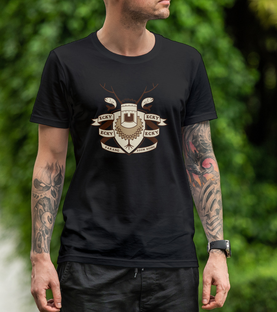 Ecky Ecky Pakang Zoom Boing Knights Crest T-Shirt