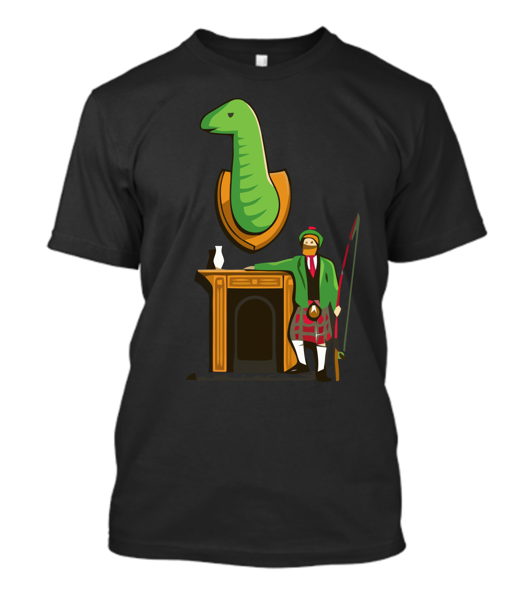 Prize Catch Loch Ness Hunter In Traditional Scottish Attire T-Shirt