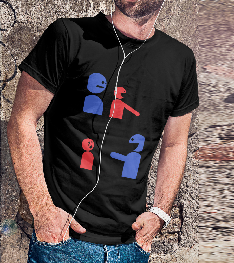 Selfie Stick Battle Fail Comic T-Shirt
