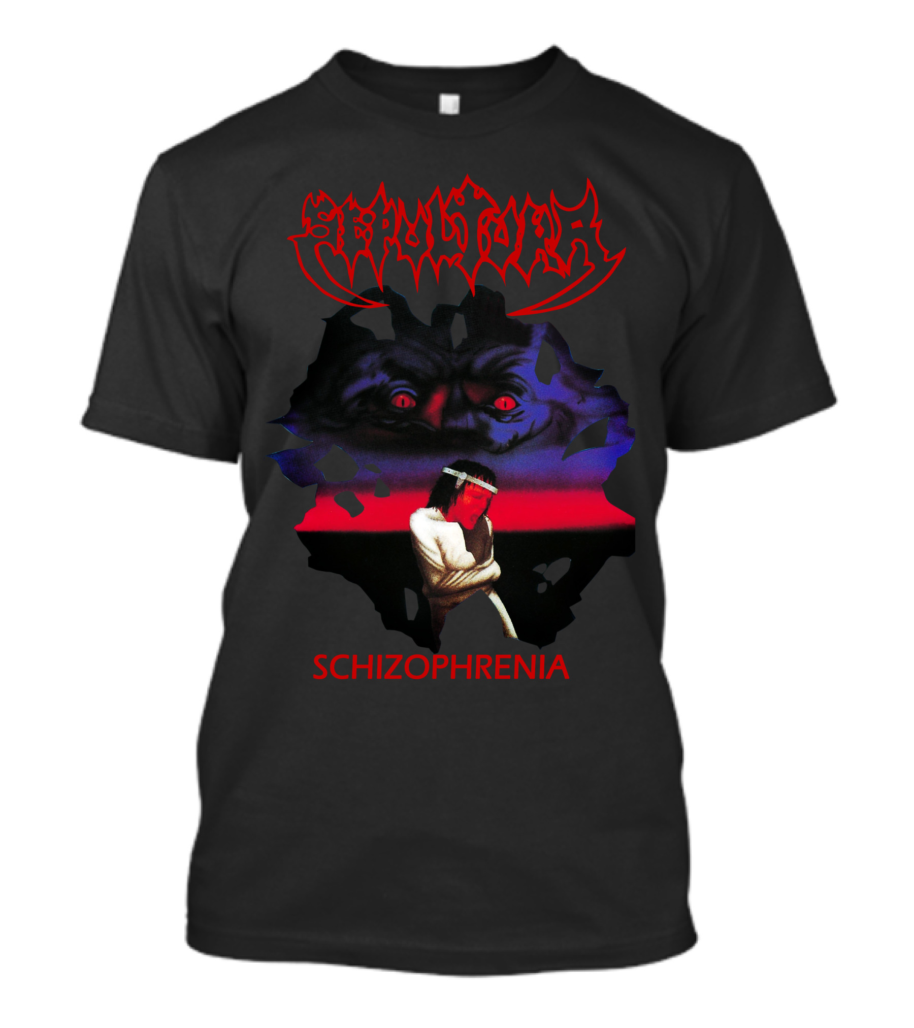Sepultura Schizophrenia Album Artwork With Intense T-Shirt