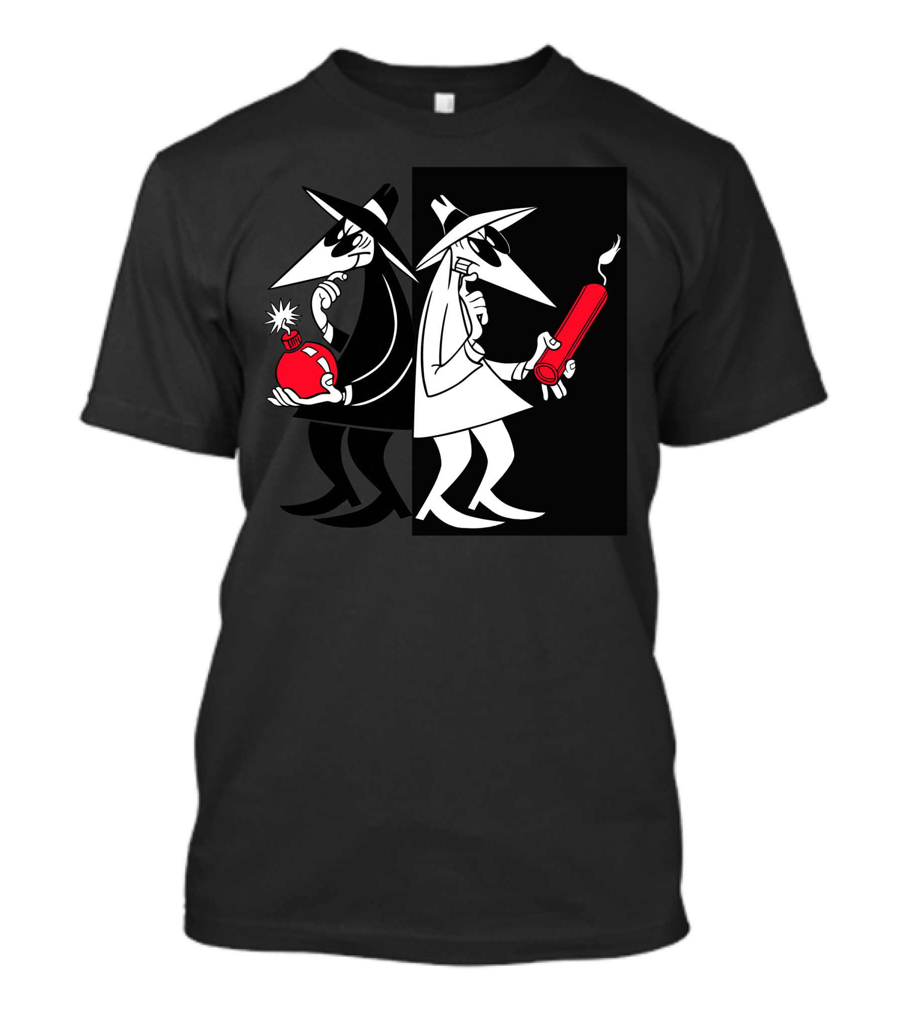 Spy Vs. Spy Mad Magazine Characters With Bomb And Dynamite T-Shirt