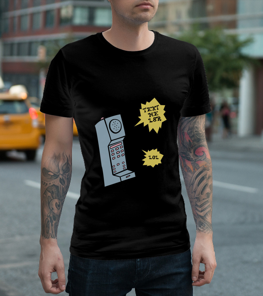 Text Me L8r Lol Retro Phone Chat Girls T-Shirt