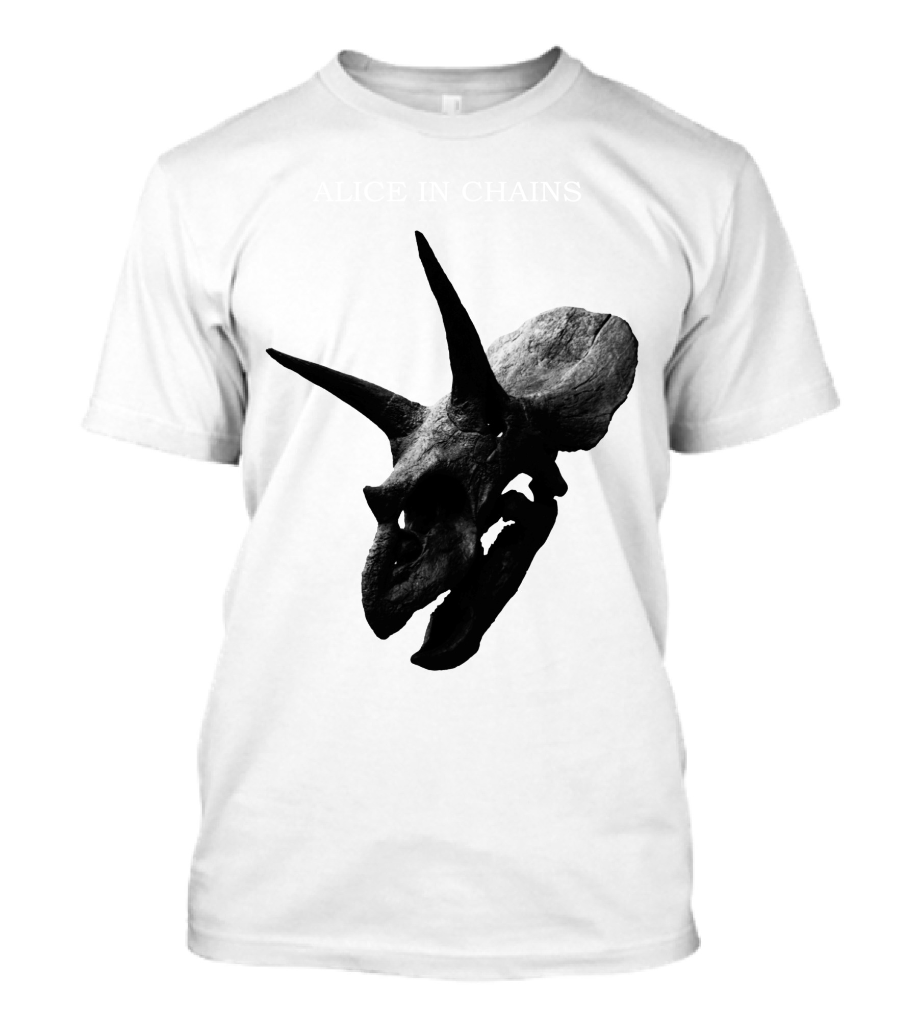 Alice In Chains The Devil Put Dinosaurs Here Triceratops Skull T-Shirt