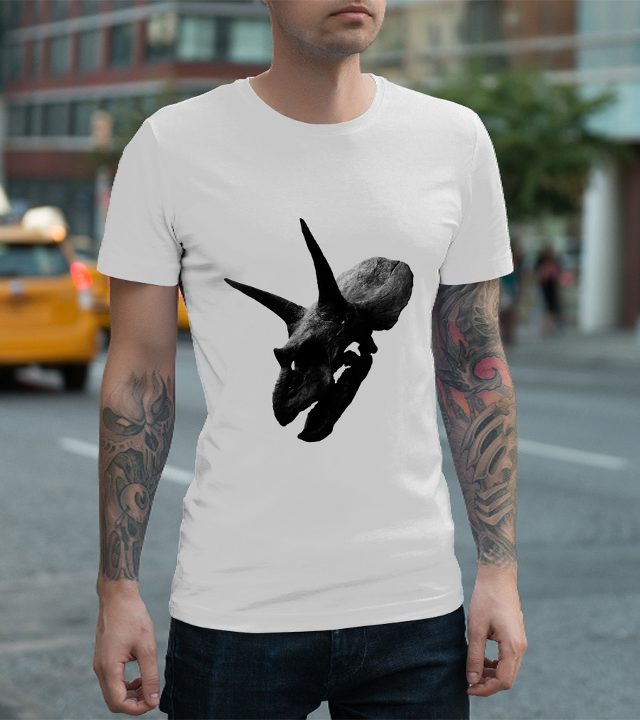 Alice In Chains The Devil Put Dinosaurs Here Triceratops Skull T-Shirt