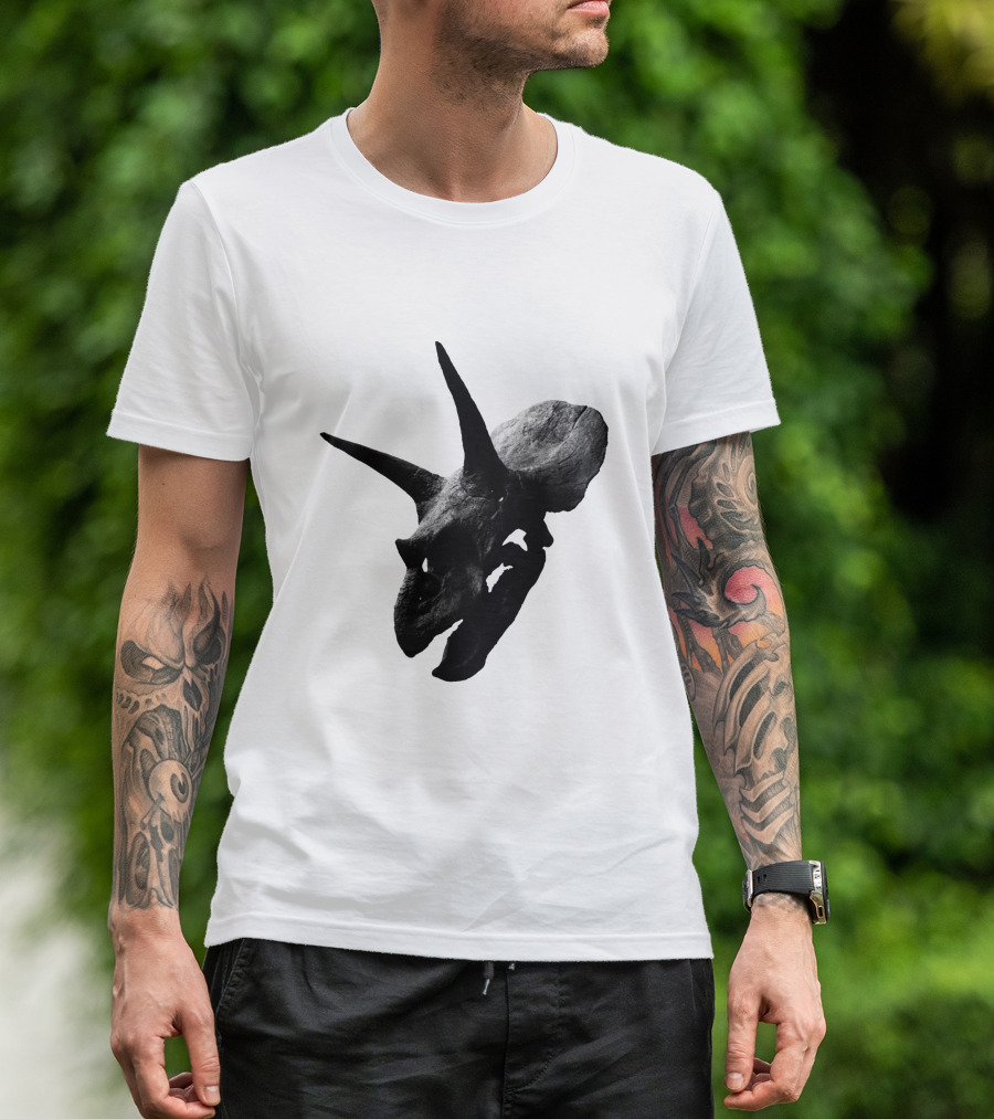 Alice In Chains The Devil Put Dinosaurs Here Triceratops Skull T-Shirt