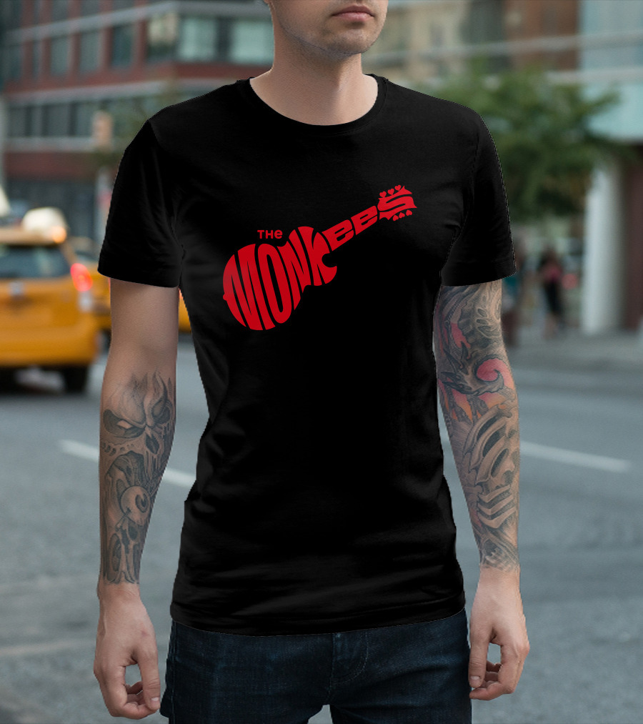 The Monkees Band Classic Guitar T-Shirt