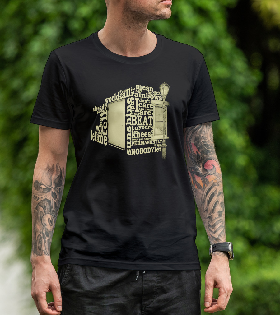 Sunshine And Rainbows Mean World Beat To Your Knees Speech Excerpt From Rocky IV T-Shirt