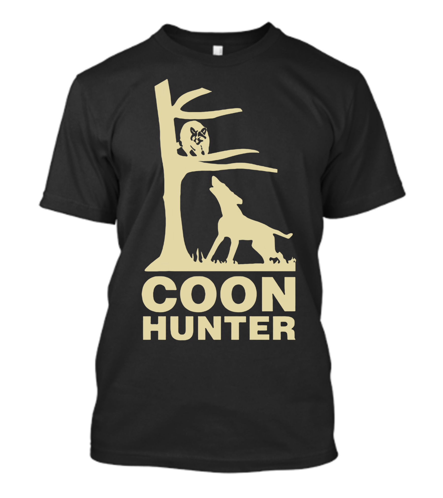 Coon Hunter Dog And Raccoon Tree T-Shirt