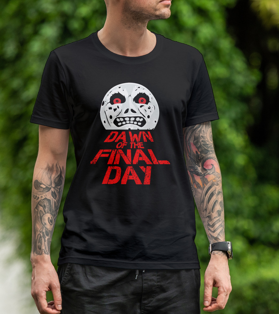 DAWN OF THE FINAL DAY Horror Mask Face T-Shirt