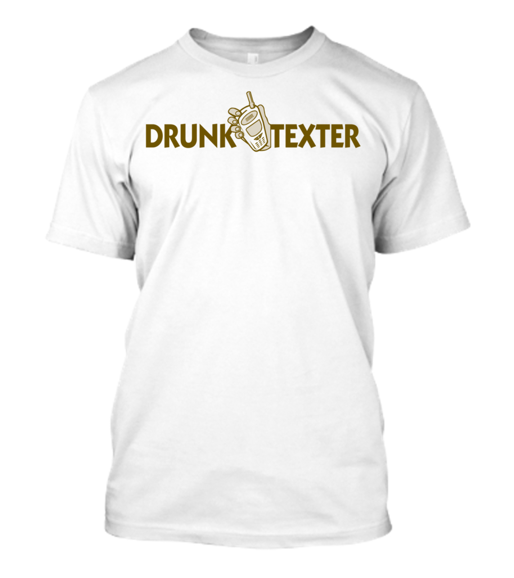 Drunk Texter Mobile Device Humor With Vintage Cell Phone T-Shirt