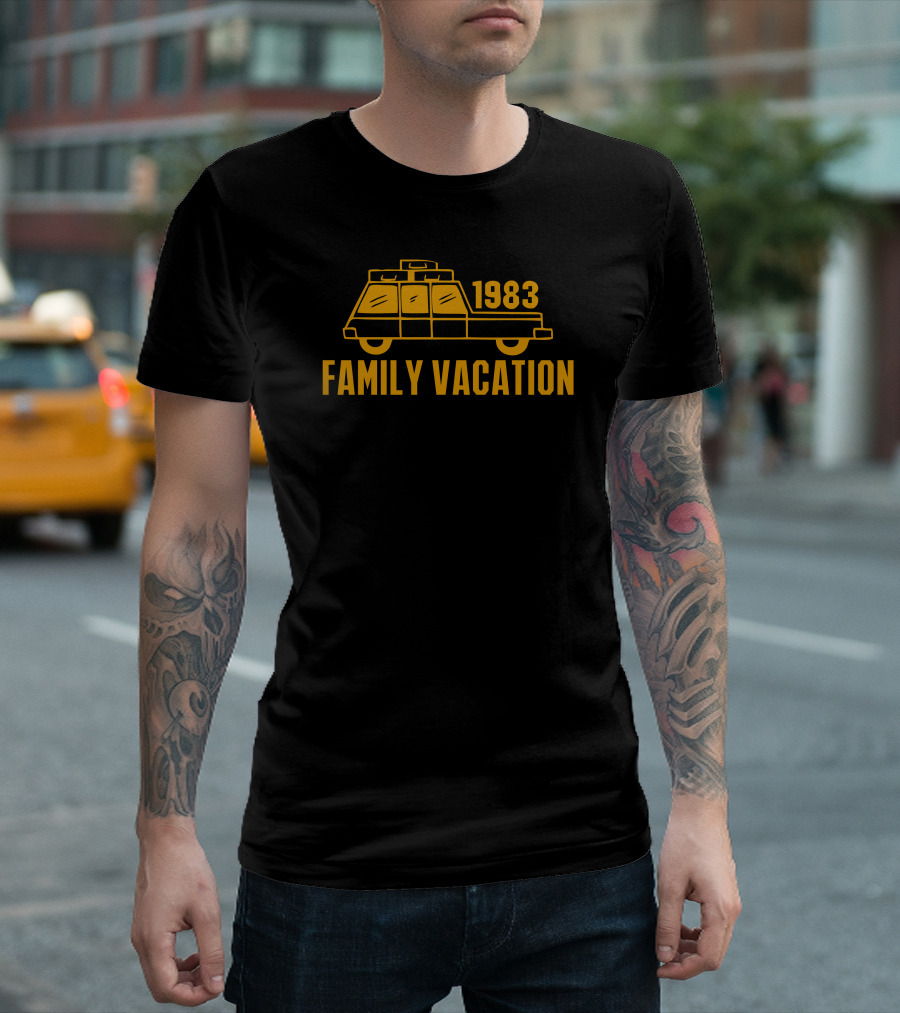 1983 Family Vacation Road Trip Car T-Shirt