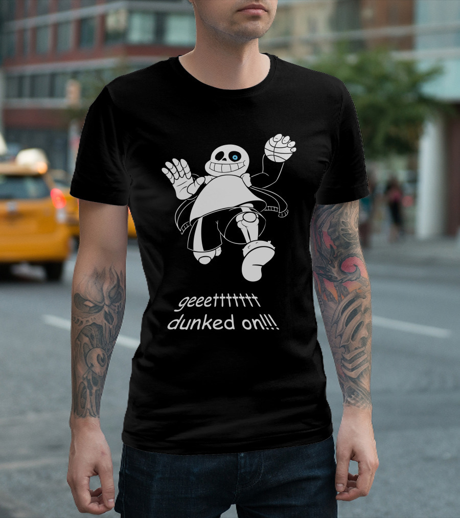 Geeettttttt Dunked On Sans Undertale Basketball Jump T-Shirt
