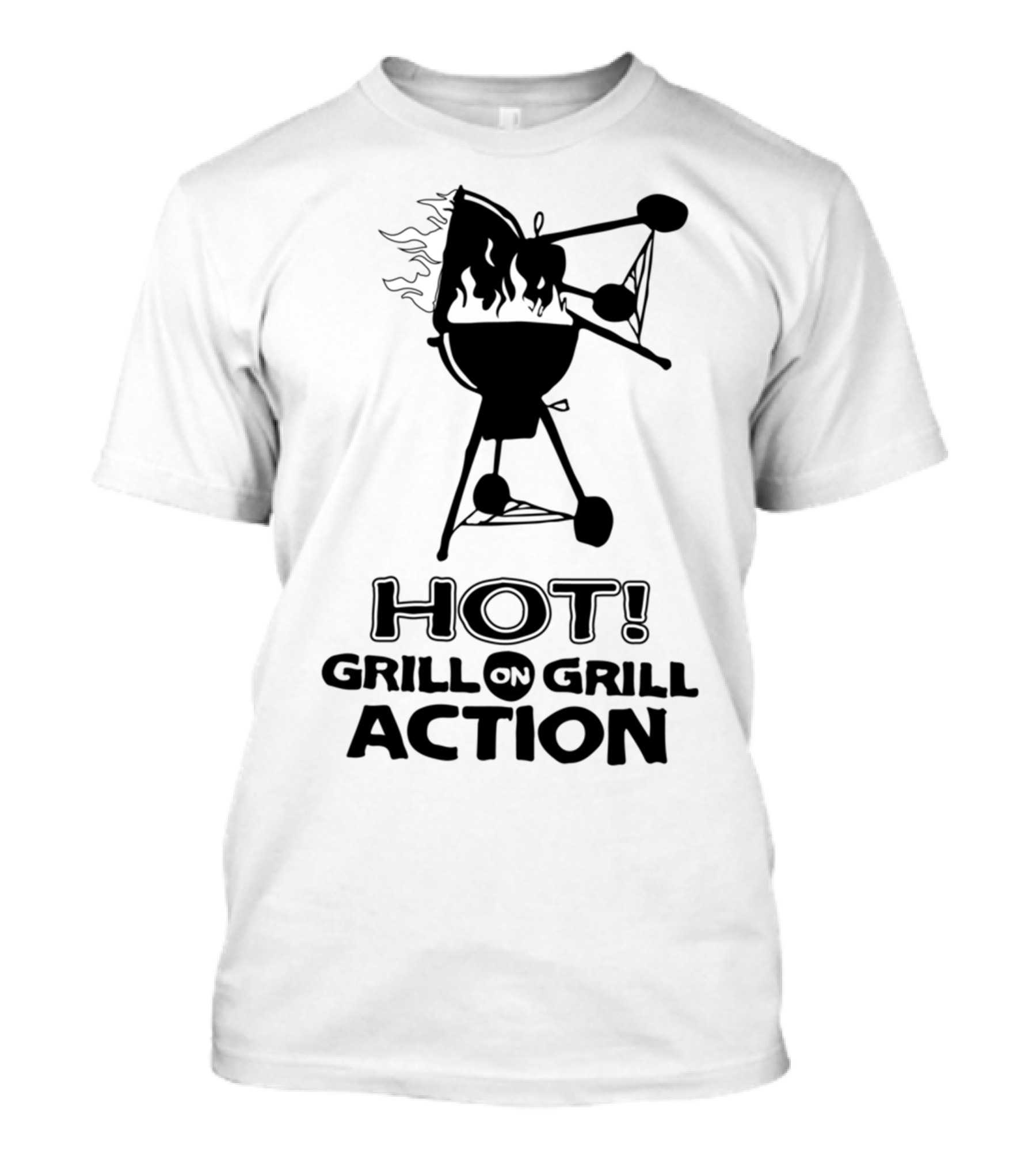 Hot Grill On Grill Action Science Parody Alien Spacecraft T-Shirt