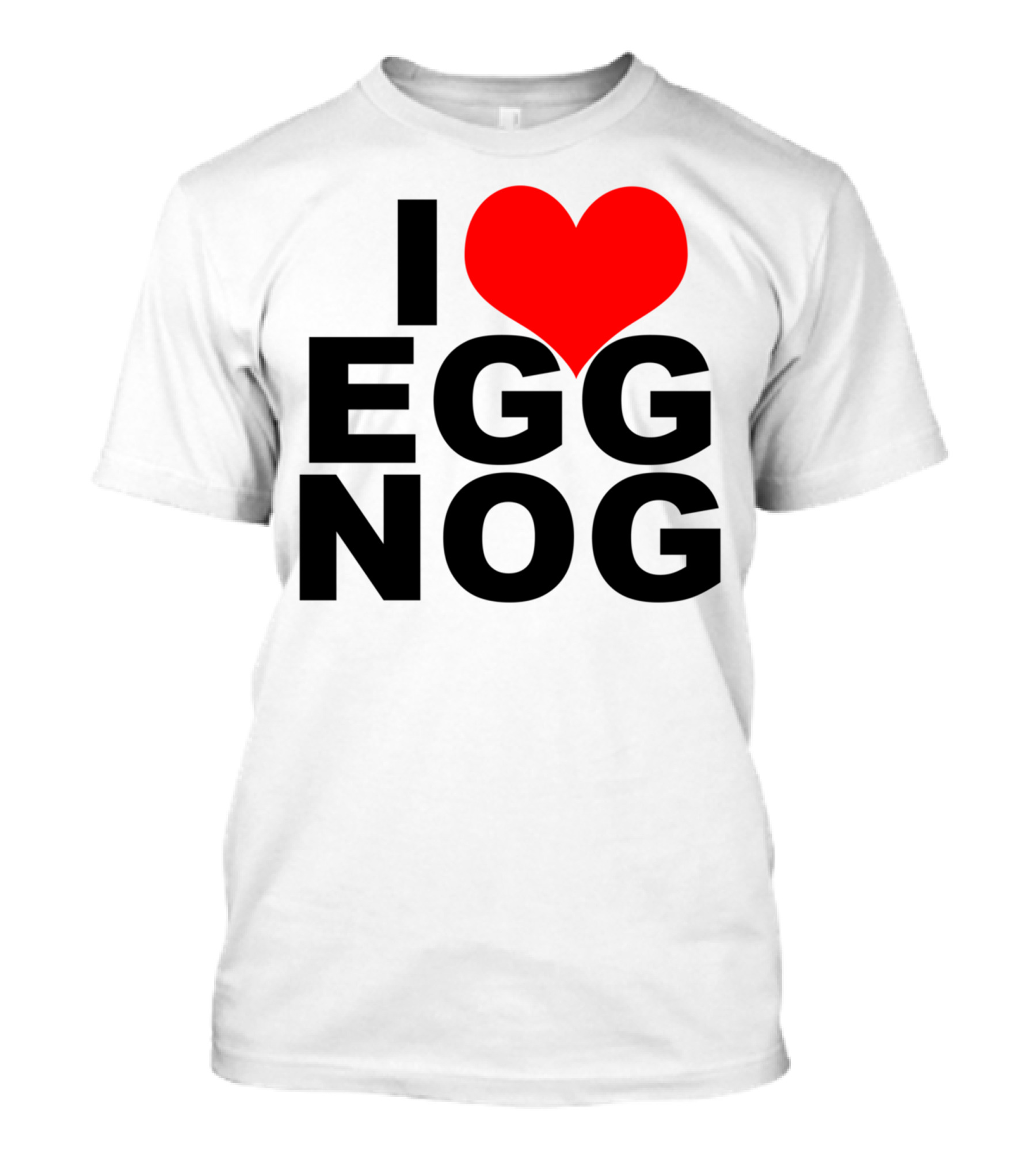 I Heart Egg Nog Red Heart T-Shirt