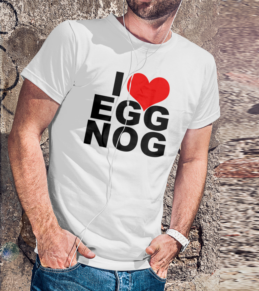 I Heart Egg Nog Red Heart T-Shirt