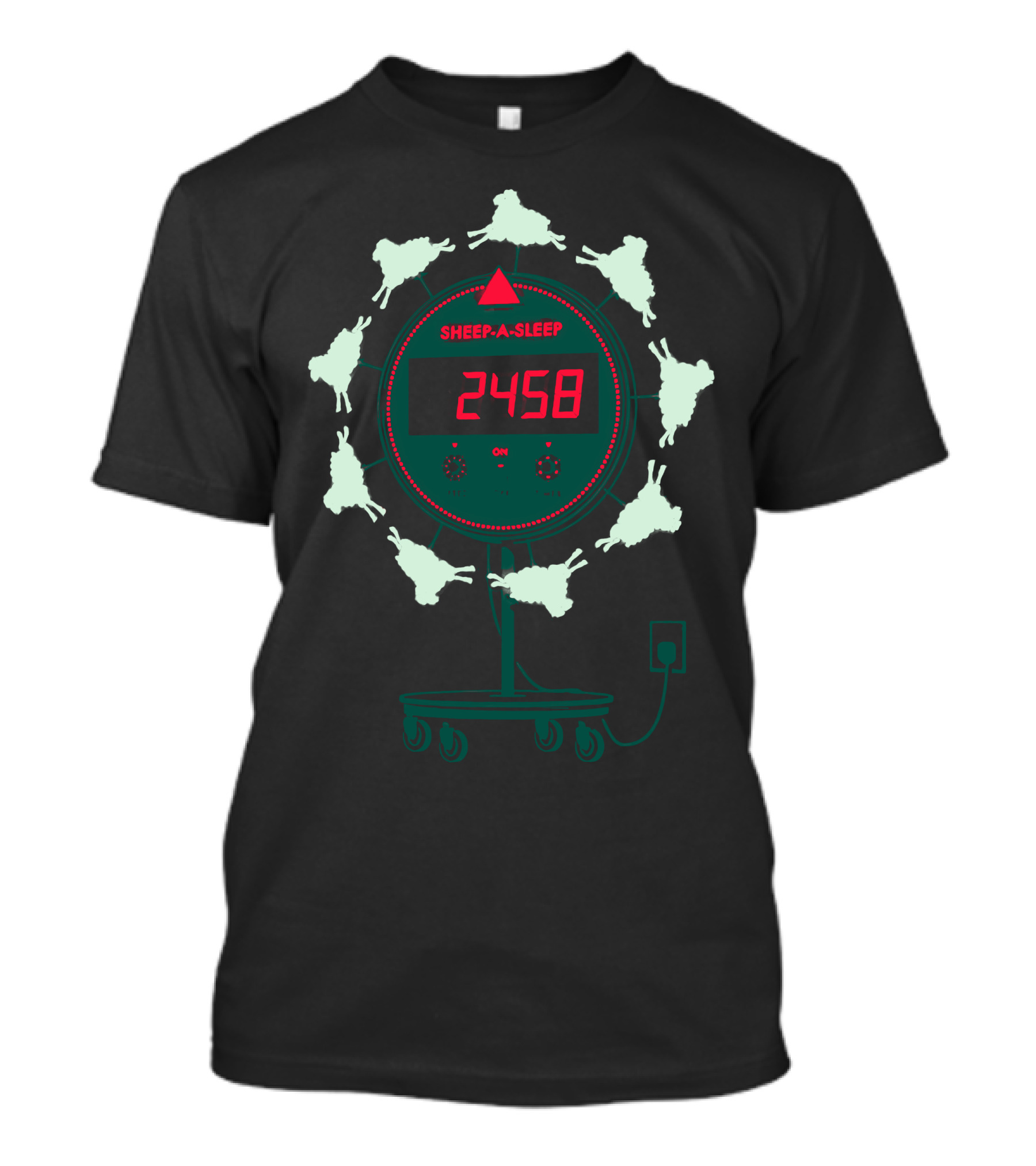 SHEEP-A-SLEEP Insomnia Innovations Countdown Display With Sheep T-Shirt
