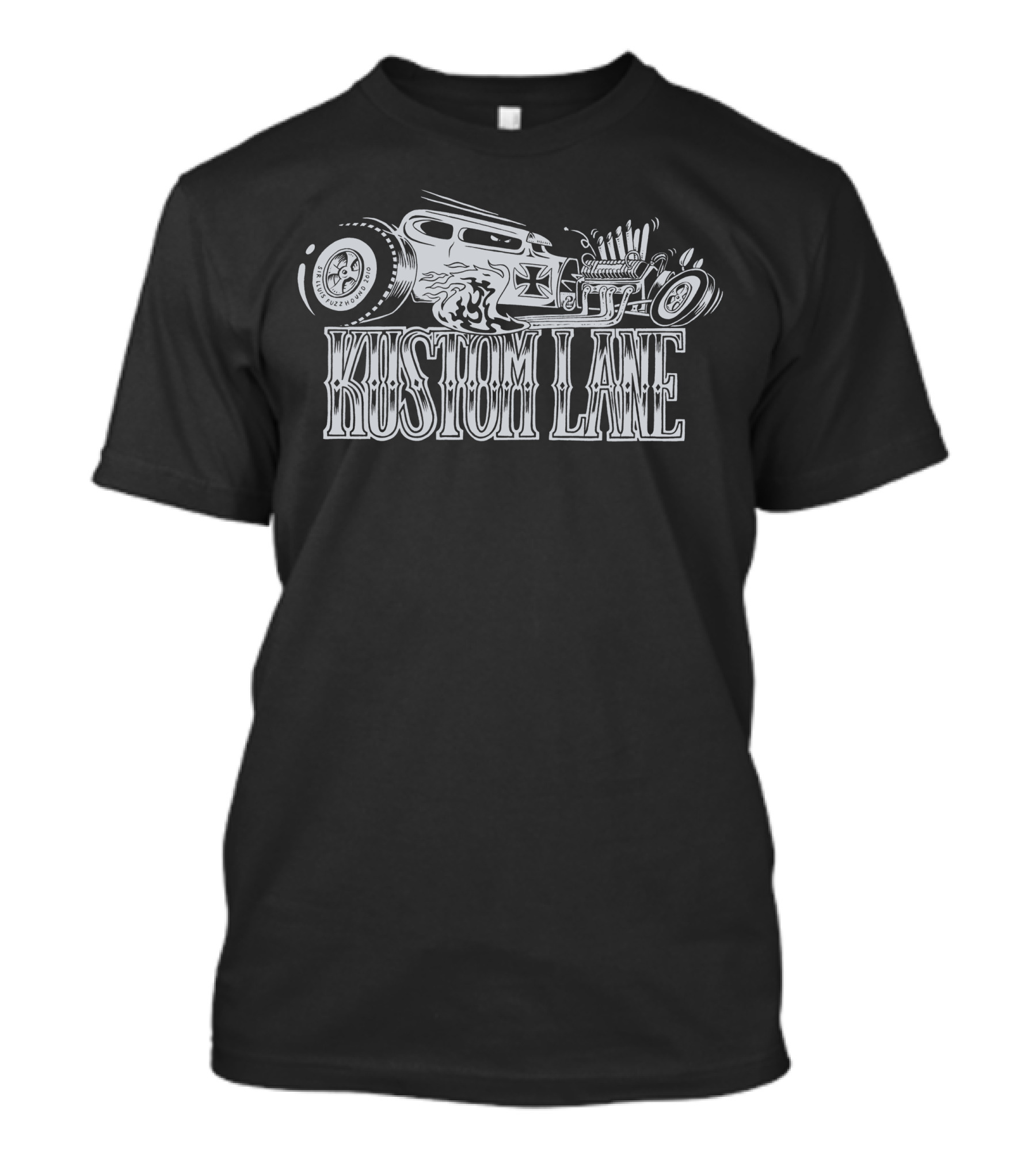 Kustom Lane Hot Rod Vintage Car T-Shirt