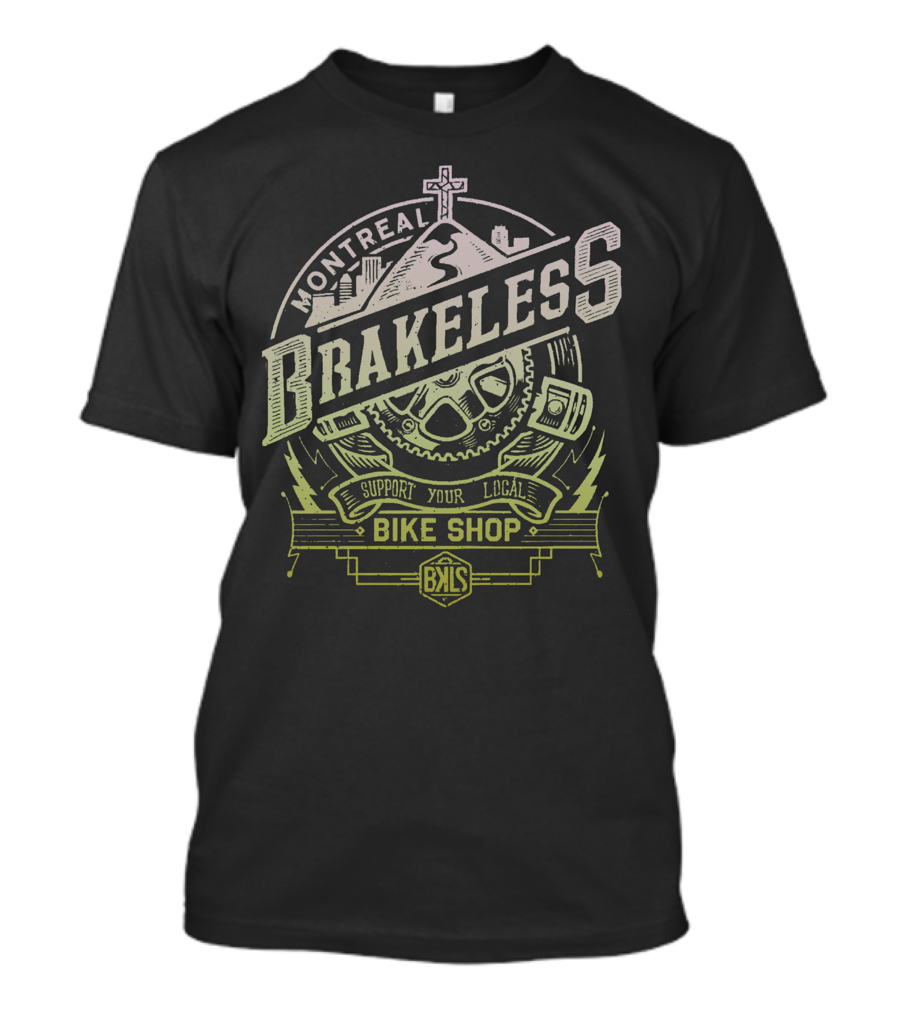 Montereal Brakeless Support Your Local Bike Shop T-Shirt