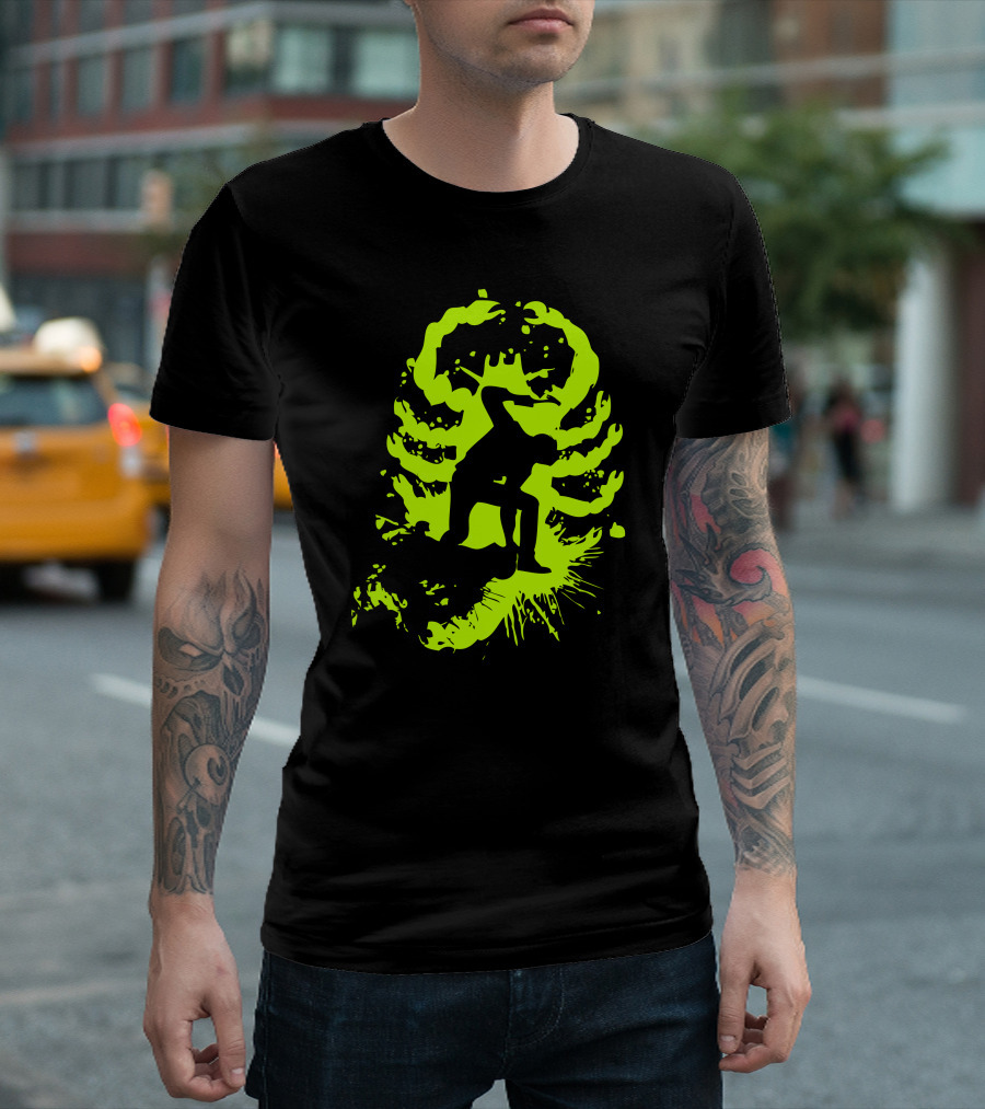 My Hands Are Dirty Splatter Skeleton T-Shirt