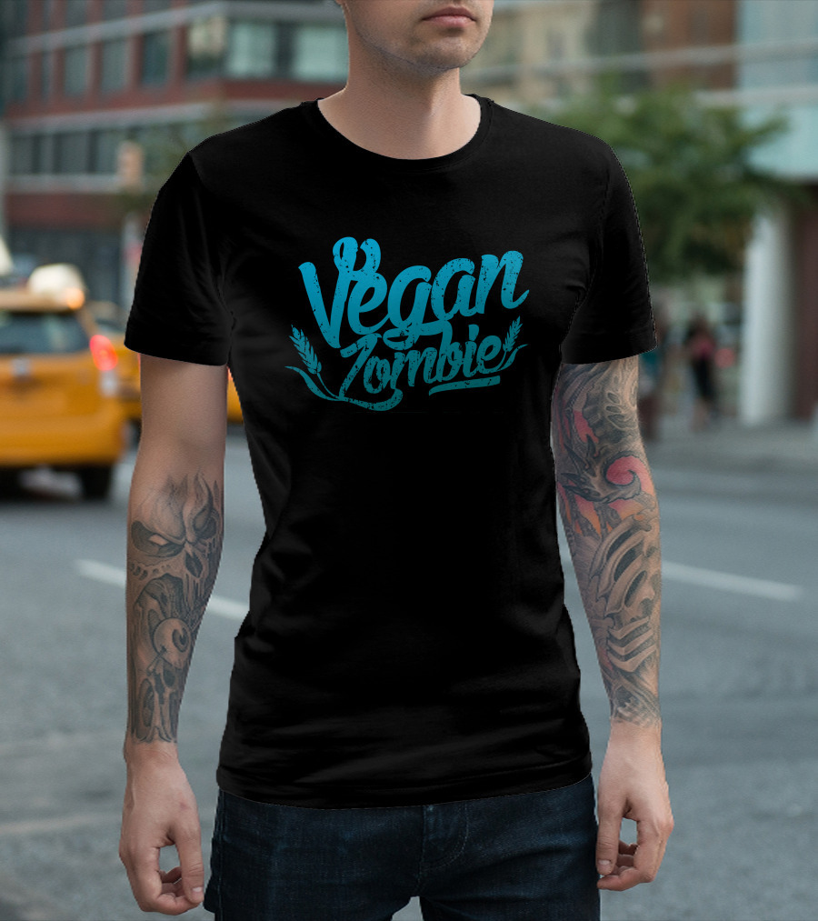 Vegan Zombie Wheat Grunge T-Shirt