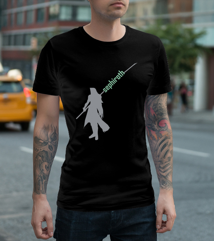 Sephiroth Silhouette Sword T-Shirt