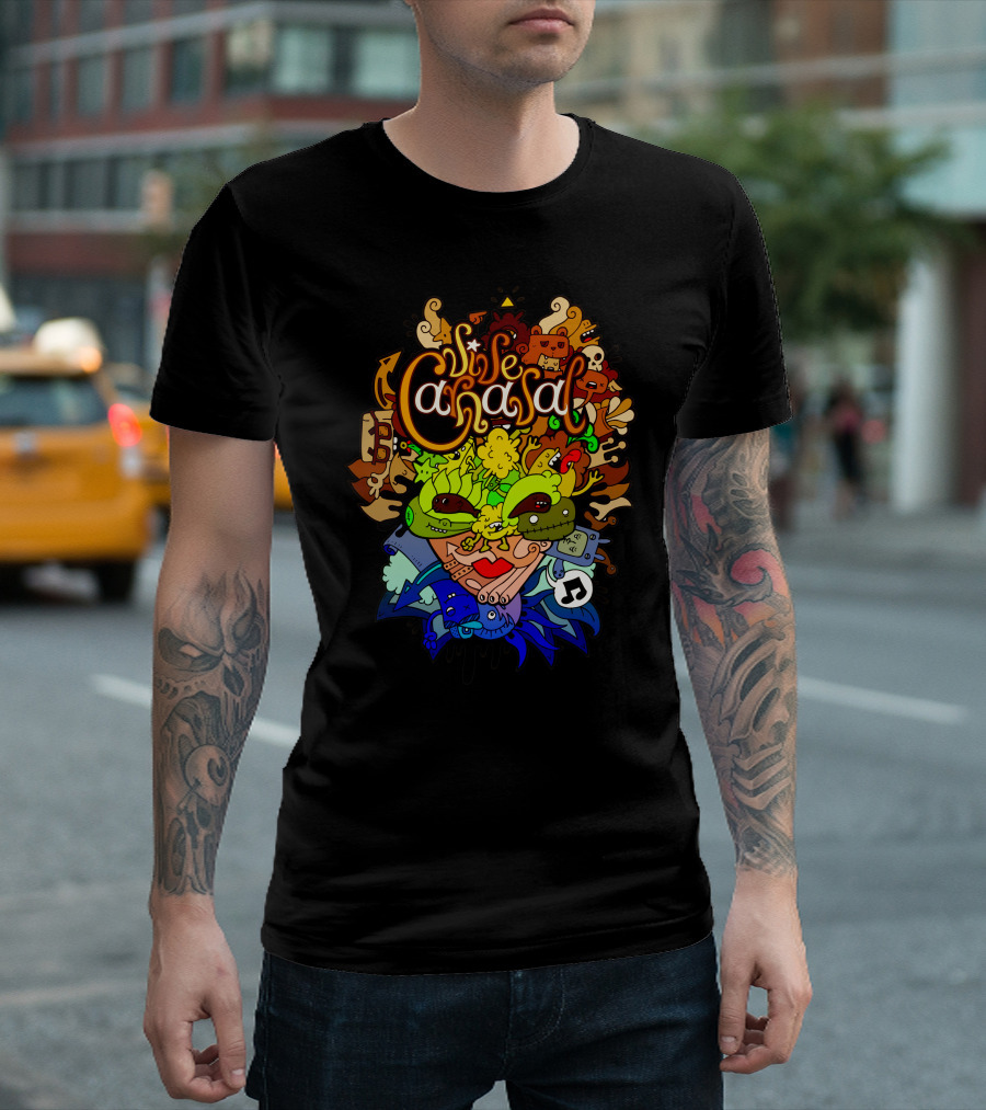 Sise Carnaval Colorful Doodle Festival T-Shirt