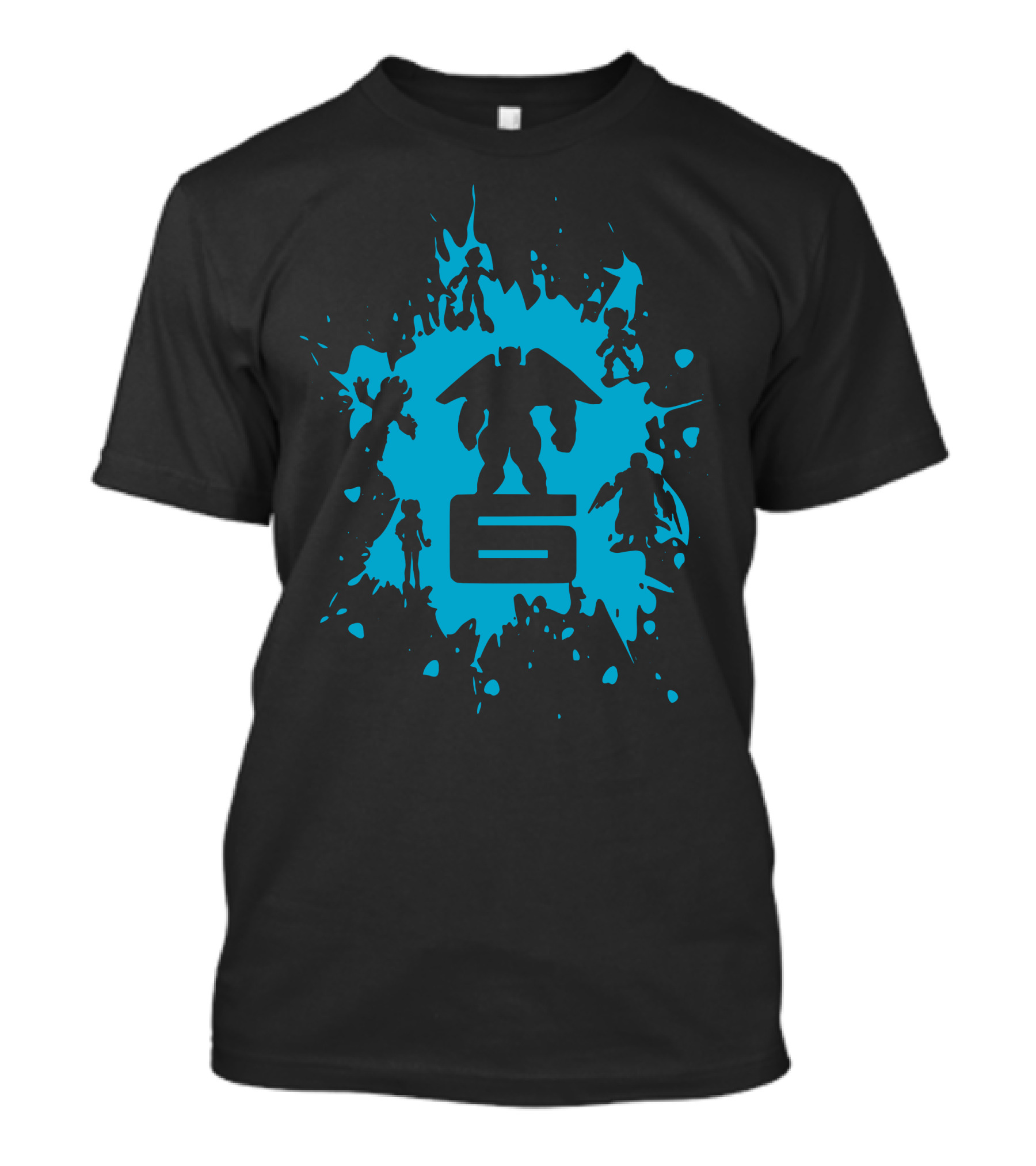 Big Hero 6 Silhouette Splash Marvel Disney T-Shirt