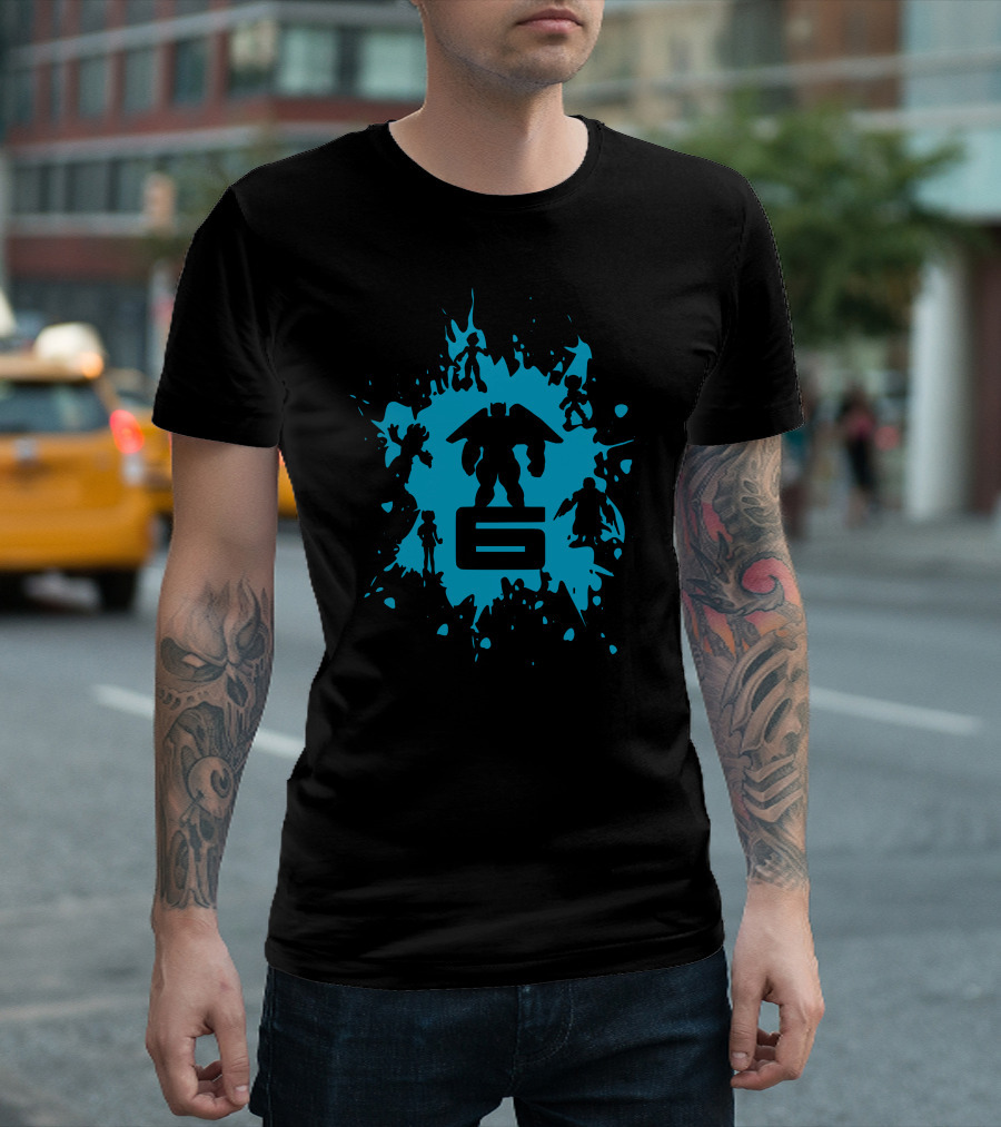 Big Hero 6 Silhouette Splash Marvel Disney T-Shirt