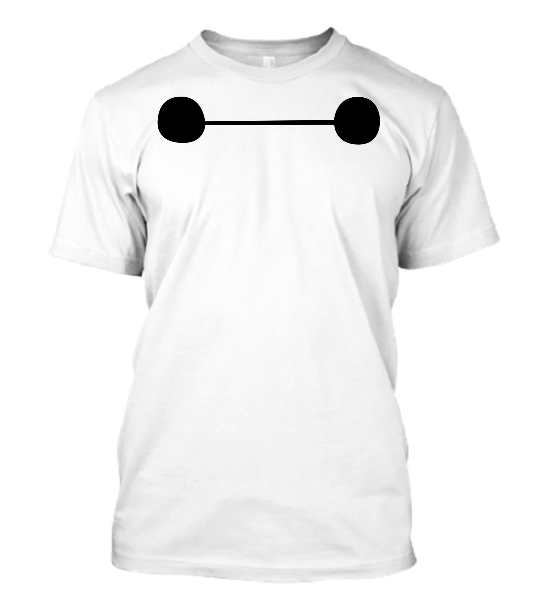 Big Hero 6 Baymax Face Line T-Shirt