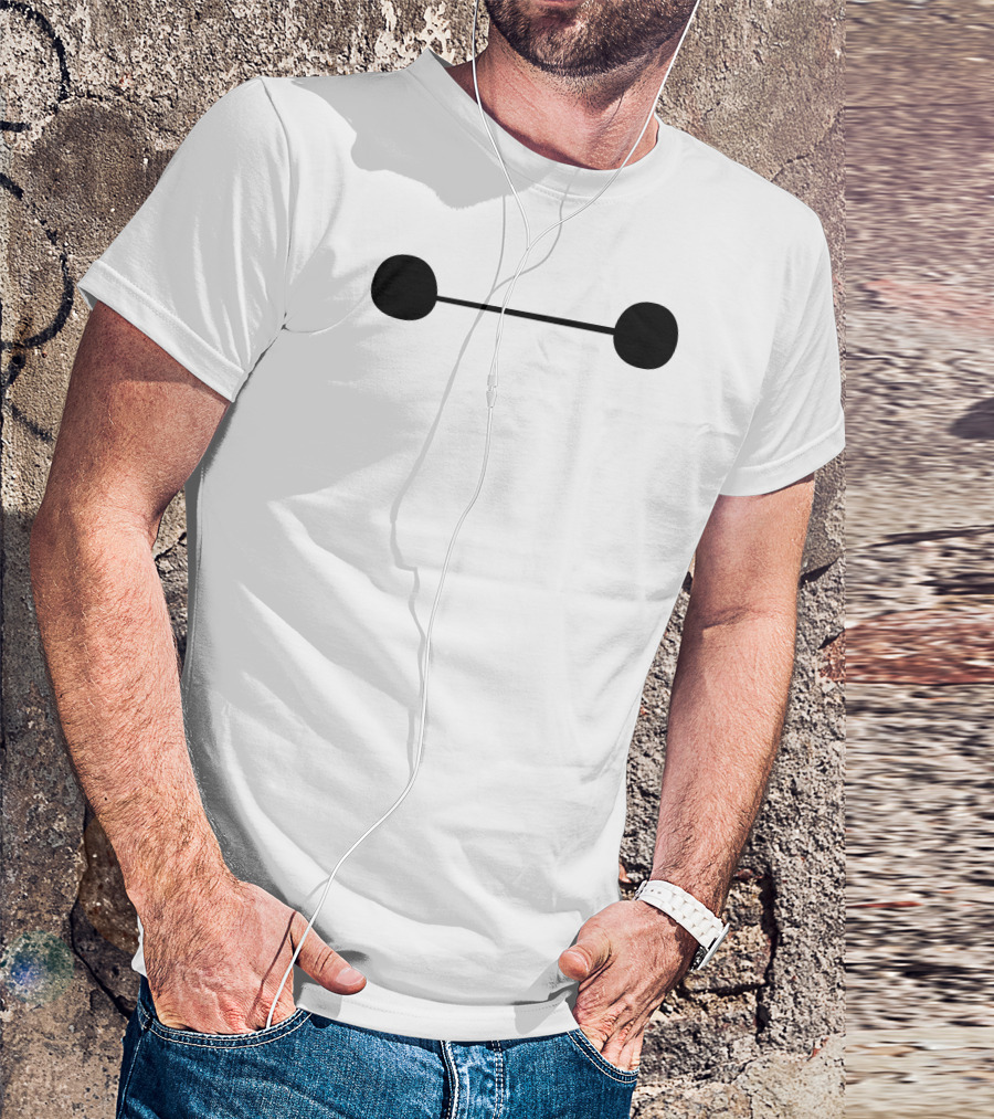 Big Hero 6 Baymax Face Line T-Shirt