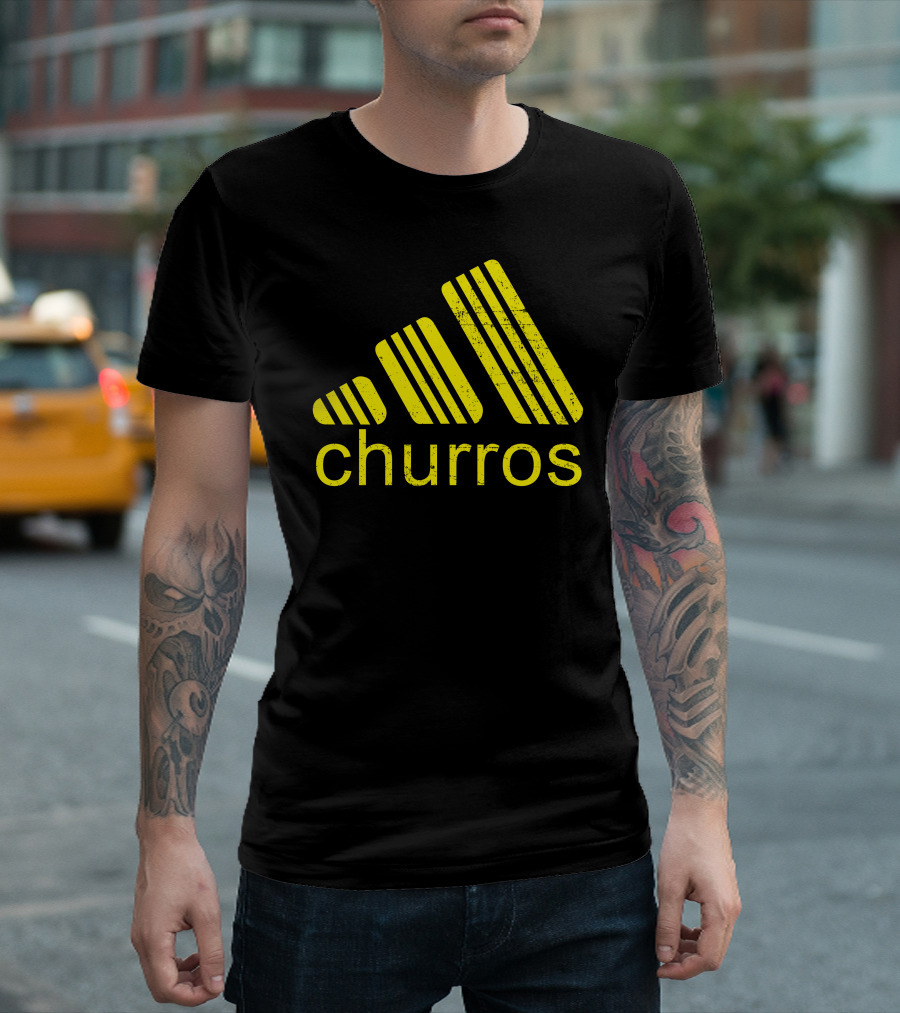 Churros Yellow Striped T-Shirt