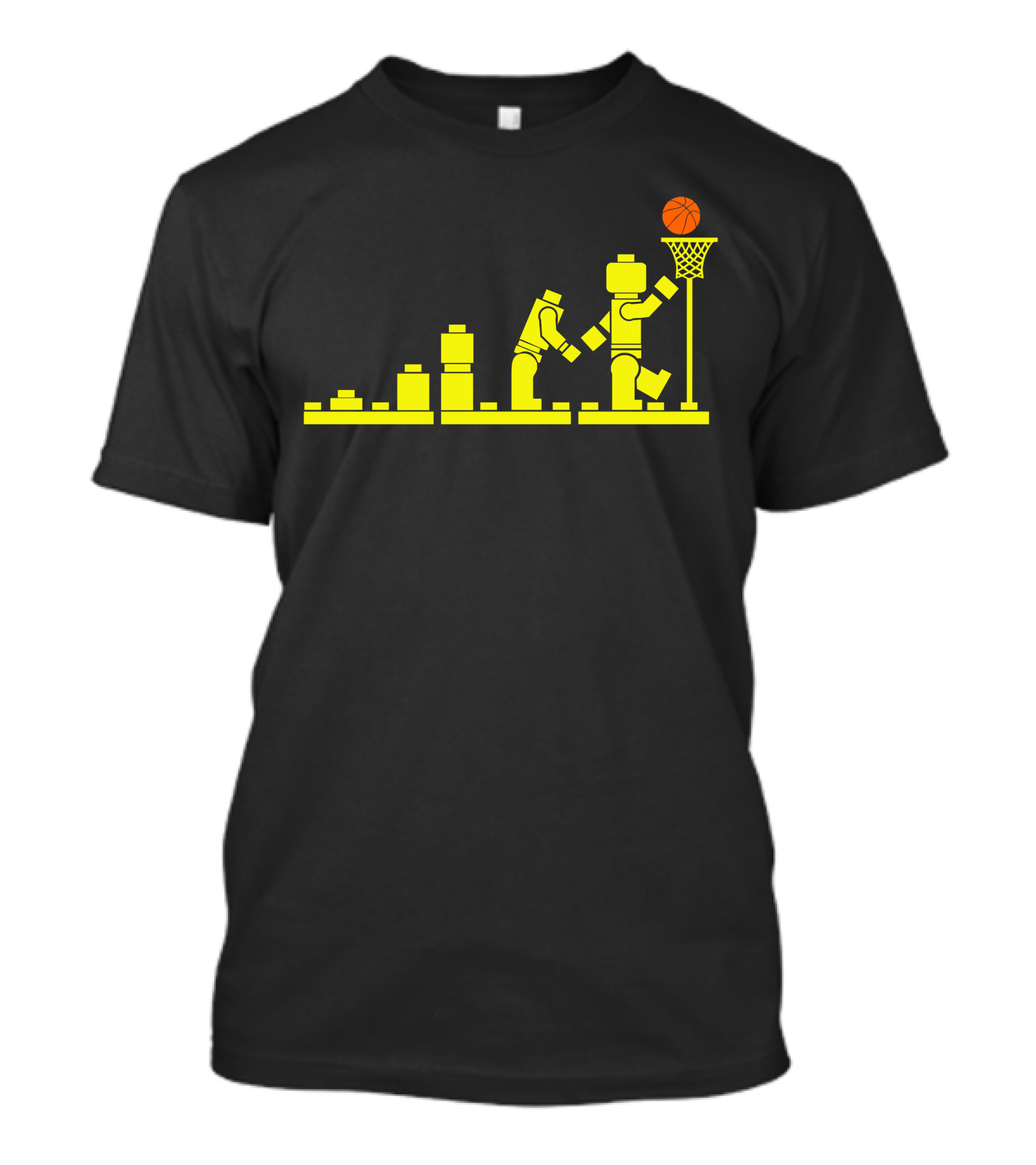 Evolution Lego Basketball Sports Journey Blocks Dunk T-Shirt