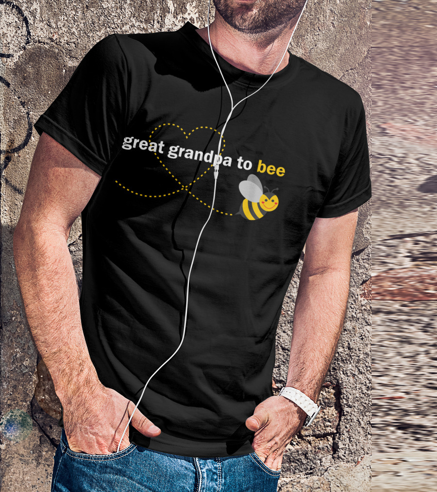 Great Grandpa To Bee Heart Bee Trail T-Shirt