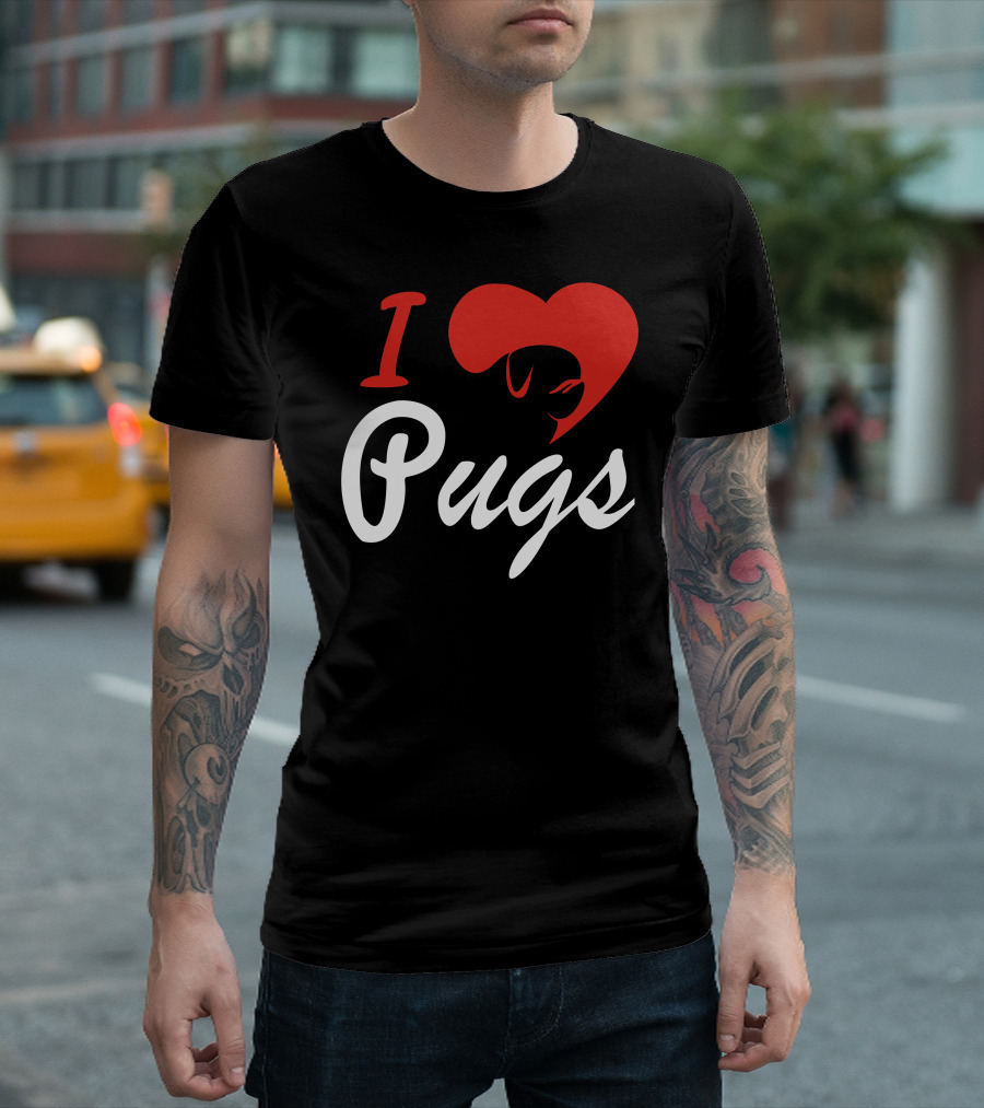 I Heart Pugs T-Shirt