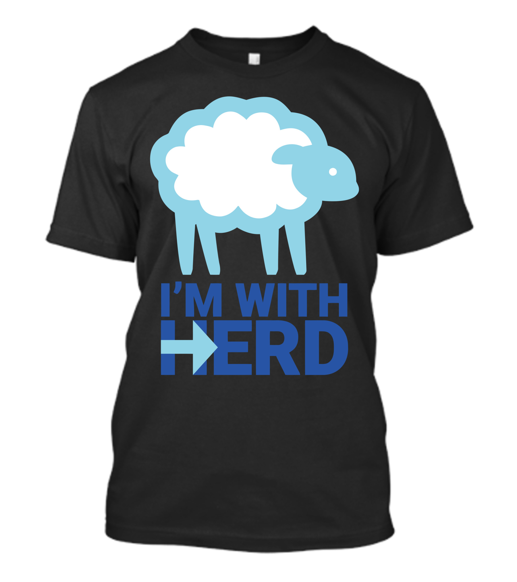 I'm With Herd Sheep And Arrow T-Shirt