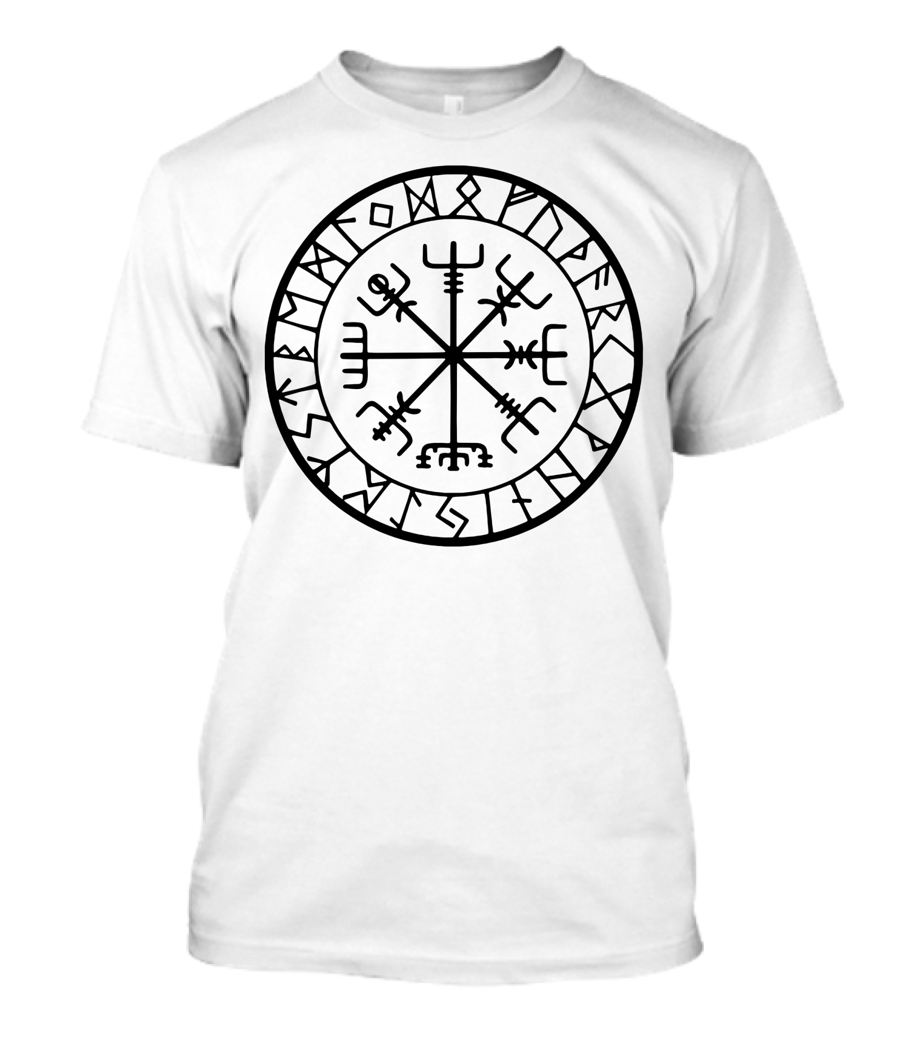 Iking Wikinger Runic Protection Talisman Medieval Compass T-Shirt