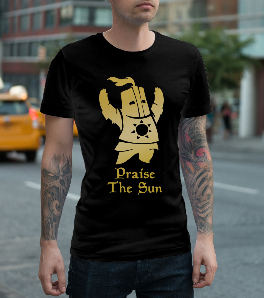 Praise The Sun Dark Souls Knight Fan T-Shirt