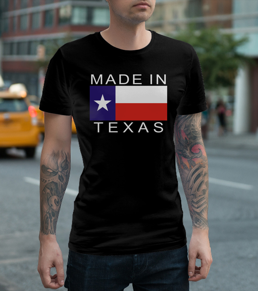 MADE IN TEXAS Lone Star Flag Pride T-Shirt